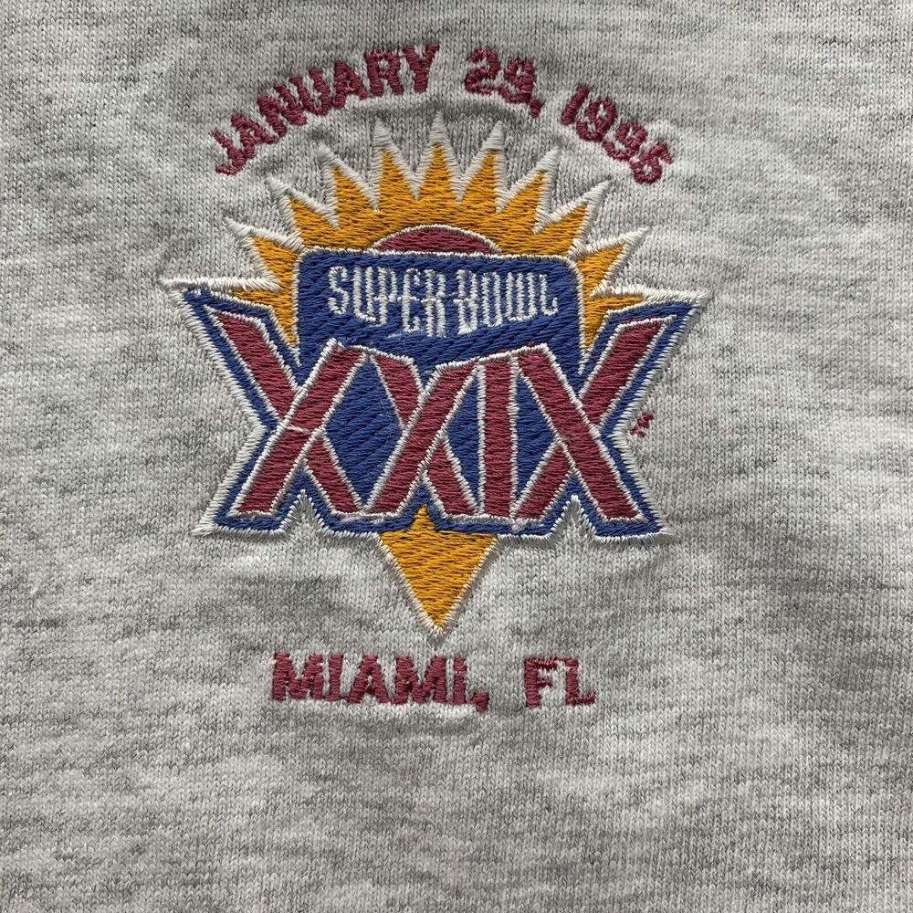 Antigua Sport Superbowl 29 XXIX T-Shirt Mens XL X-Large 1995 Miami USA Made NWOT - Picture 4 of 13